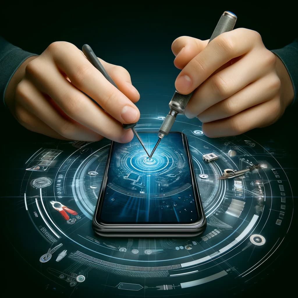 A person holding a phone